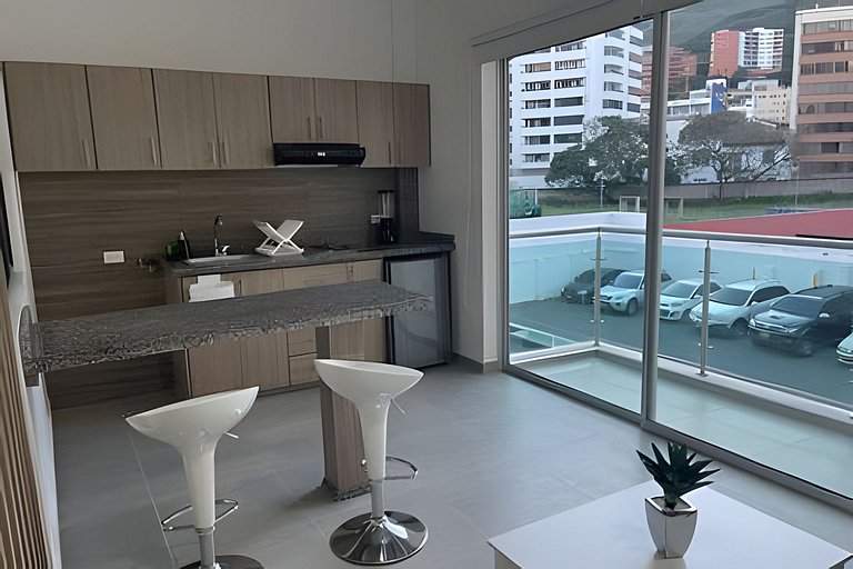 (207) Loft con Vista a la Montaña